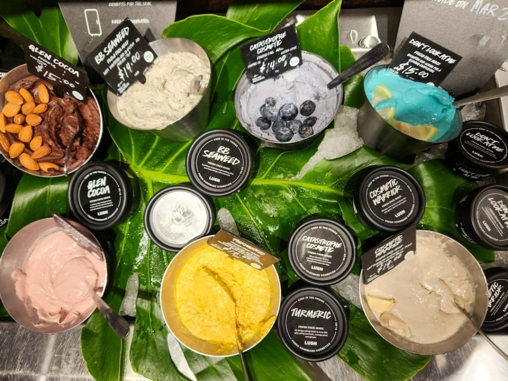 Lush Store Display of Facemasks
